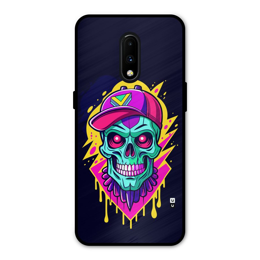 Skull In Cap Metal Back Case for OnePlus 7