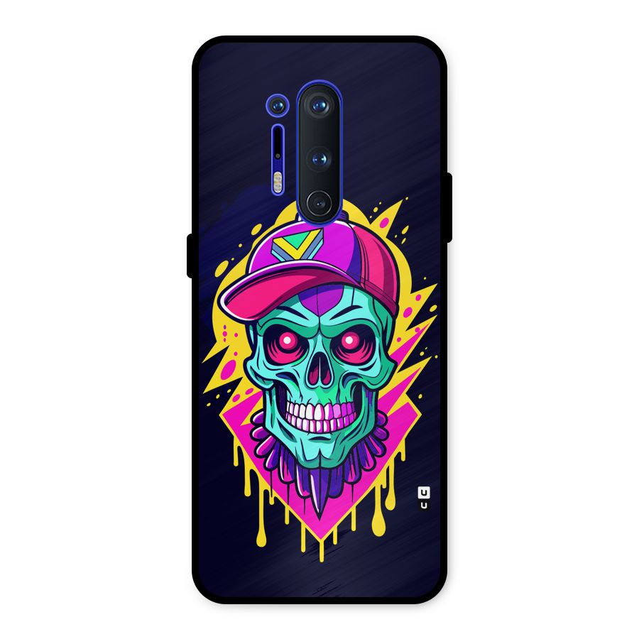 Skull In Cap Metal Back Case for OnePlus 8 Pro