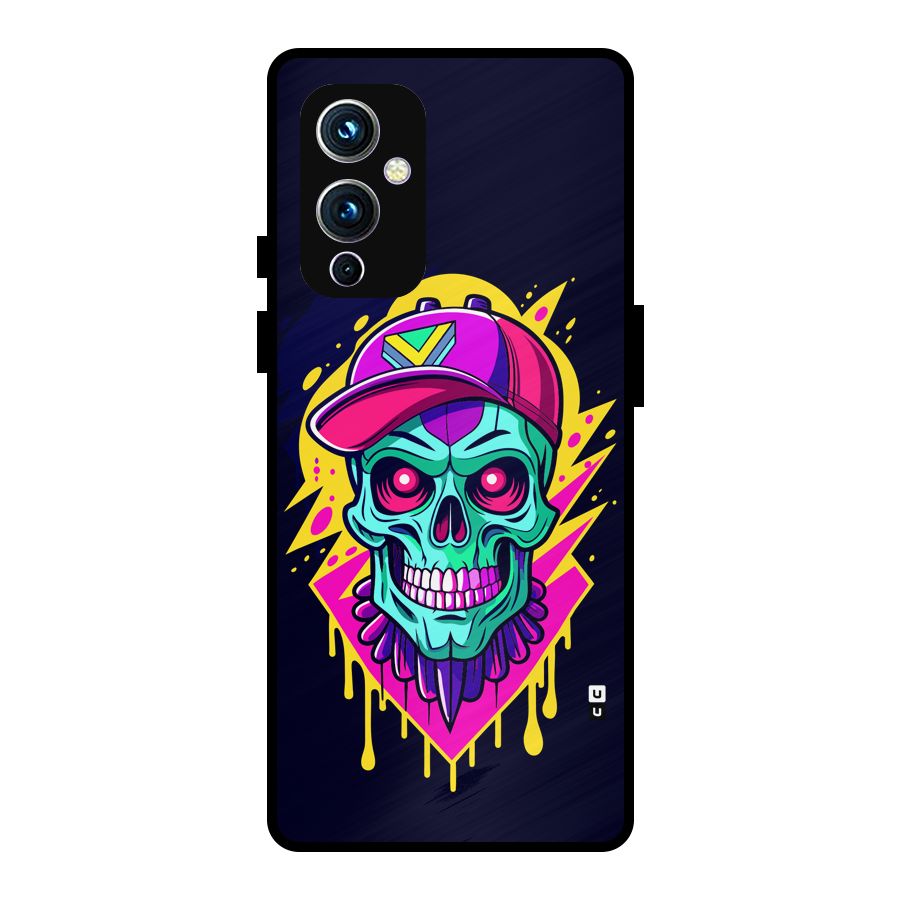 Skull In Cap Metal Back Case for OnePlus 9