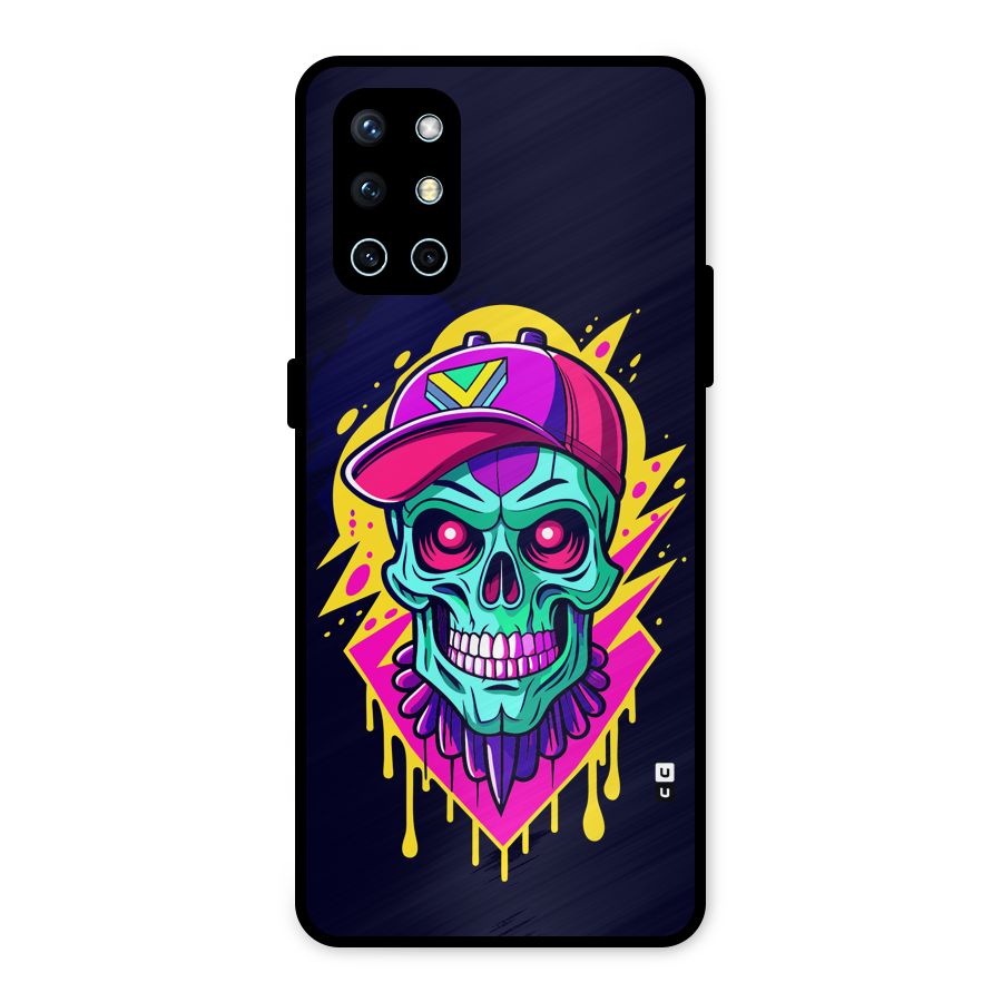 Skull In Cap Metal Back Case for OnePlus 9R