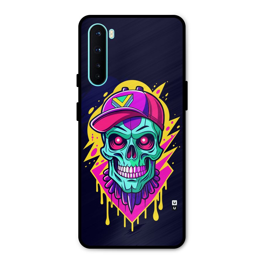 Skull In Cap Metal Back Case for OnePlus Nord