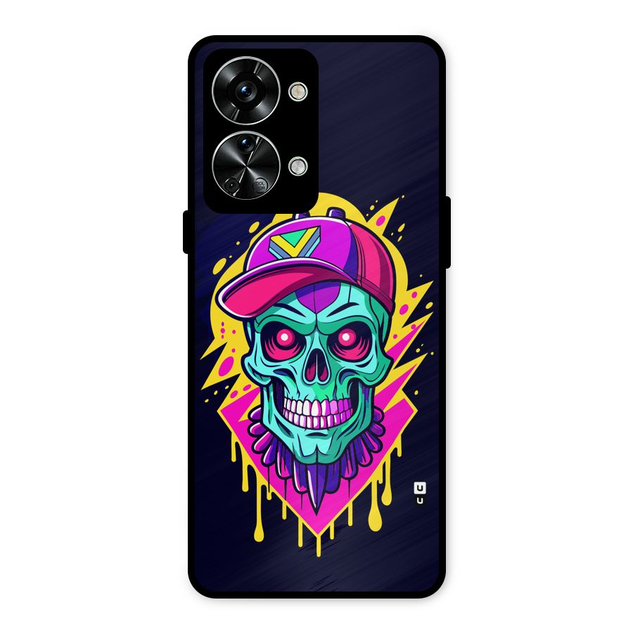Skull In Cap Metal Back Case for OnePlus Nord 2T