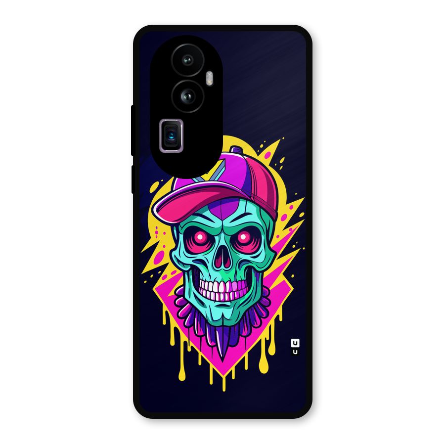 Skull In Cap Metal Back Case for Oppo Reno10 Pro Plus