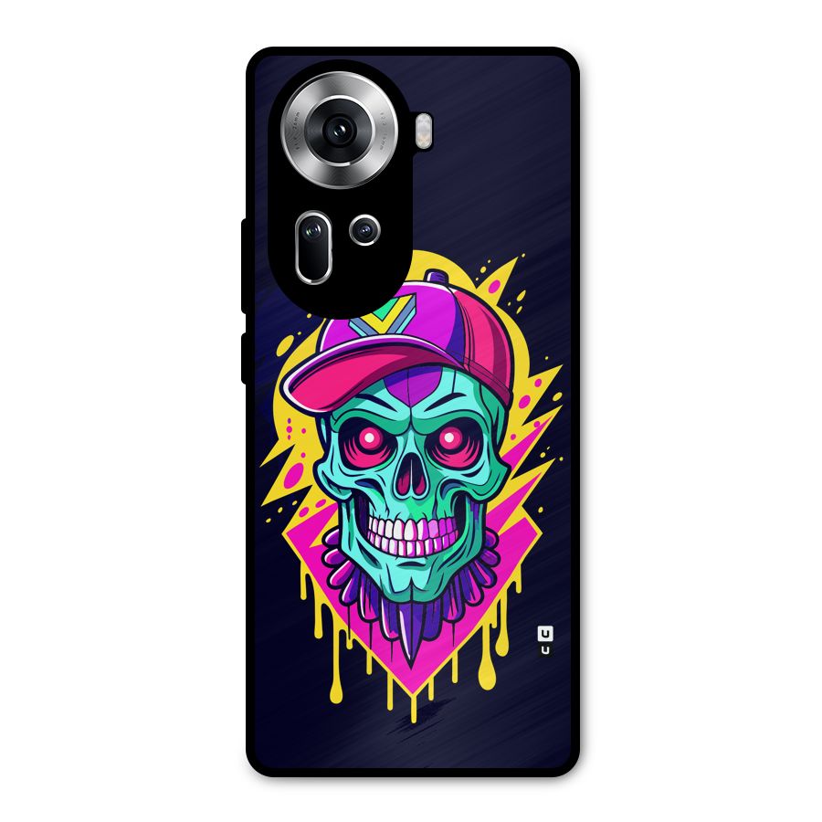 Skull In Cap Metal Back Case for Oppo Reno11 5G