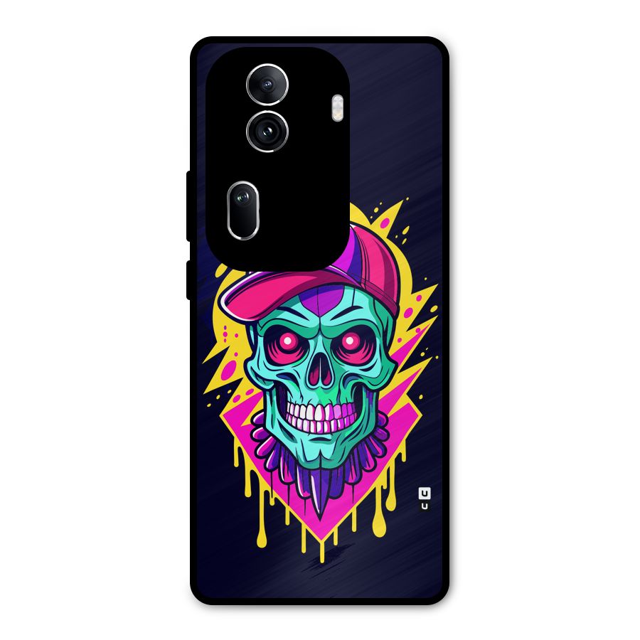 Skull In Cap Metal Back Case for Oppo Reno11 Pro 5G