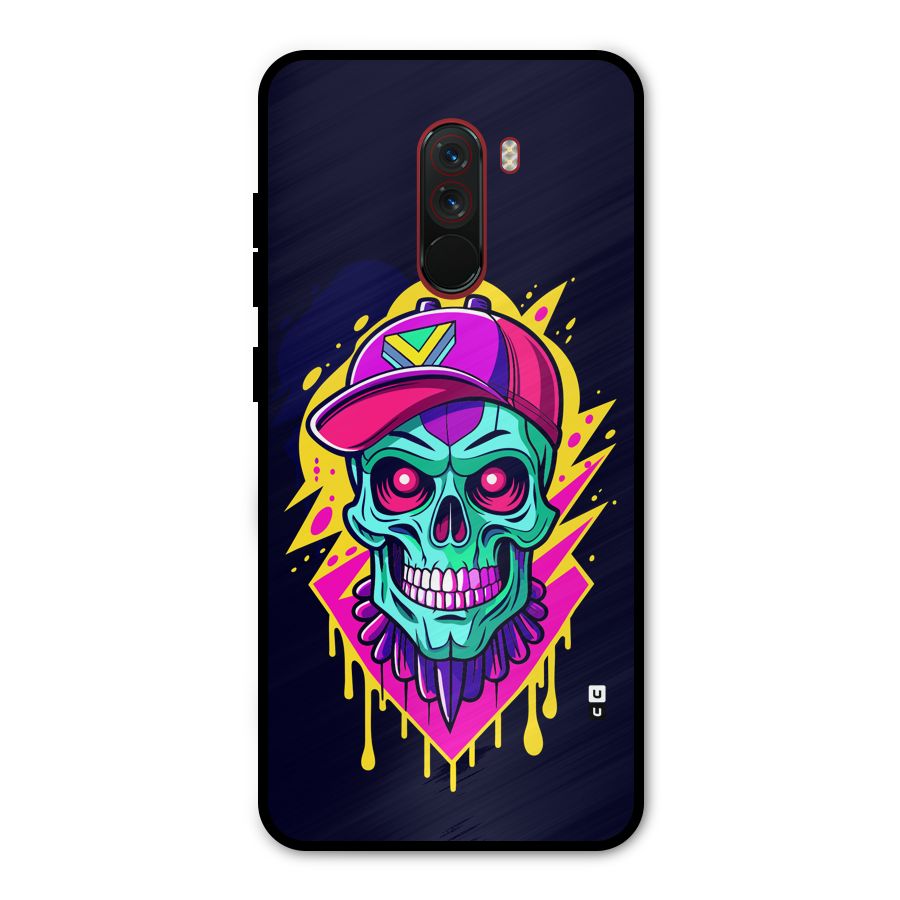 Skull In Cap Metal Back Case for Poco F1