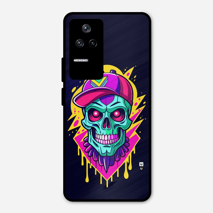 Skull In Cap Metal Back Case for Poco F4 5G