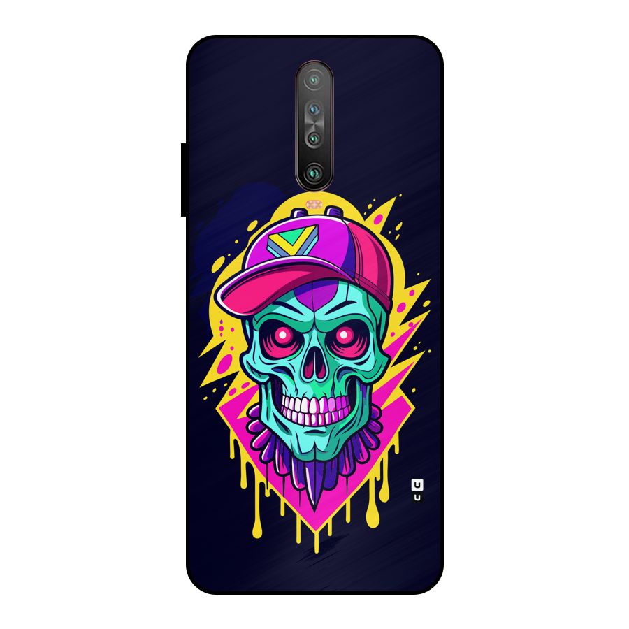 Skull In Cap Metal Back Case for Poco X2