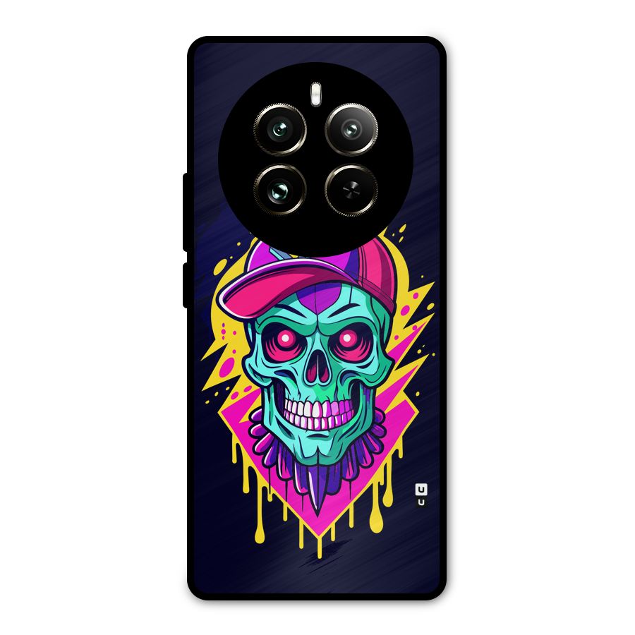 Skull In Cap Metal Back Case for Realme 12 Pro