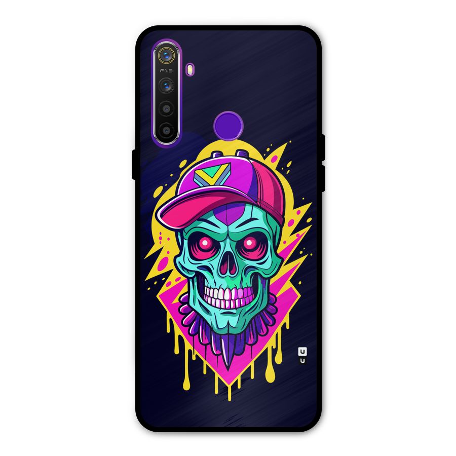 Skull In Cap Metal Back Case for Realme 5