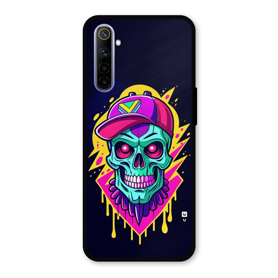 Skull In Cap Metal Back Case for Realme 6