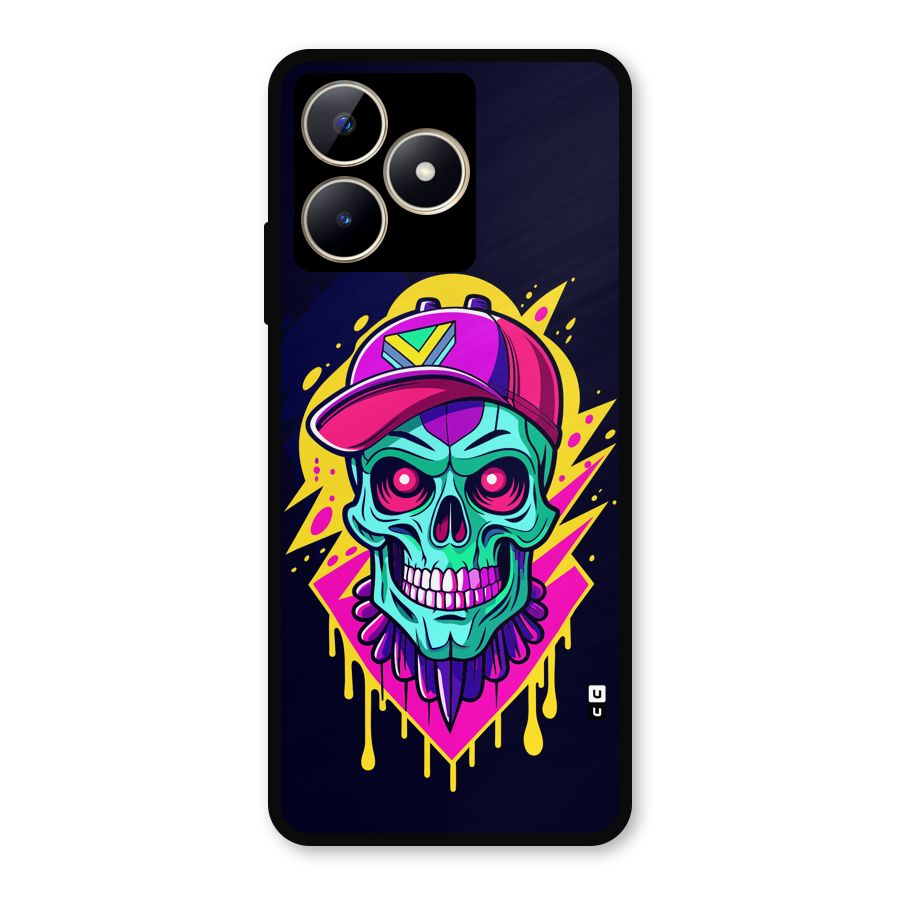 Skull In Cap Metal Back Case for Realme C53