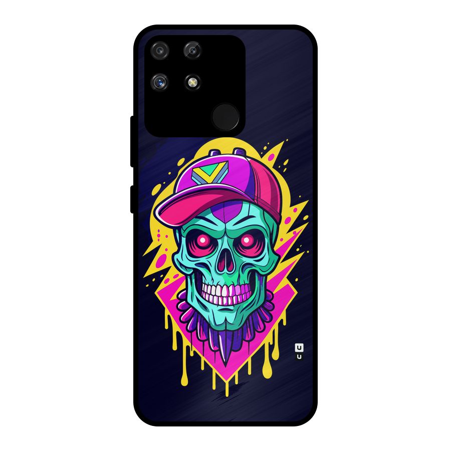 Skull In Cap Metal Back Case for Realme Narzo 50A