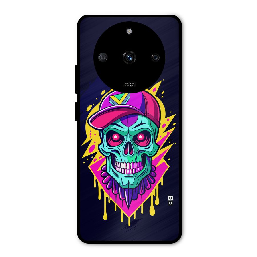 Skull In Cap Metal Back Case for Realme Narzo 60 5G
