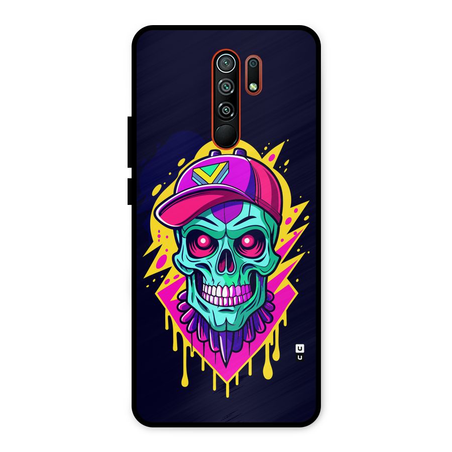 Skull In Cap Metal Back Case for Redmi 9 Prime