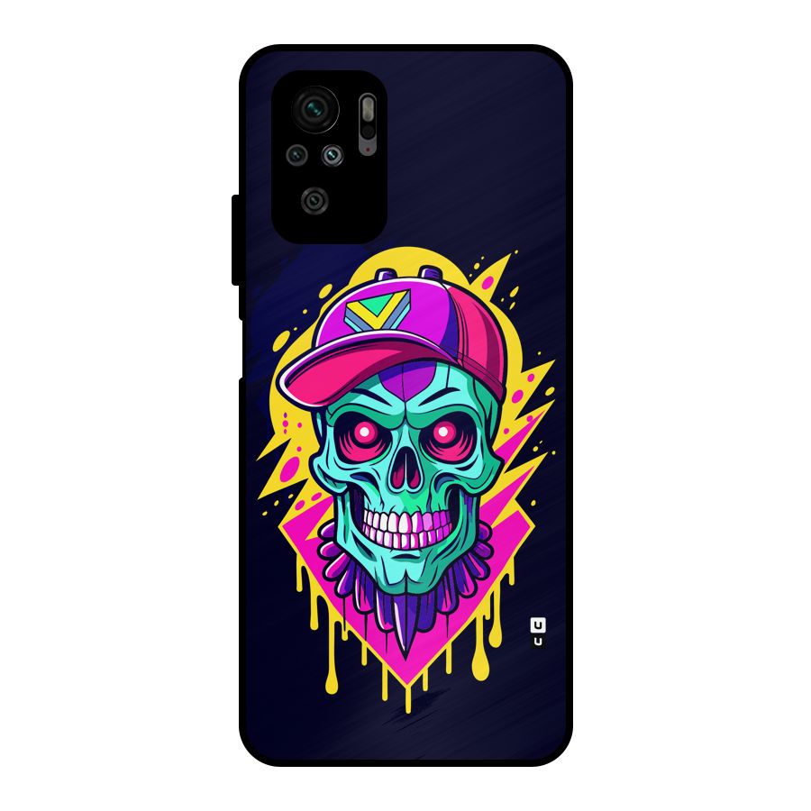 Skull In Cap Metal Back Case for Redmi Note 10S