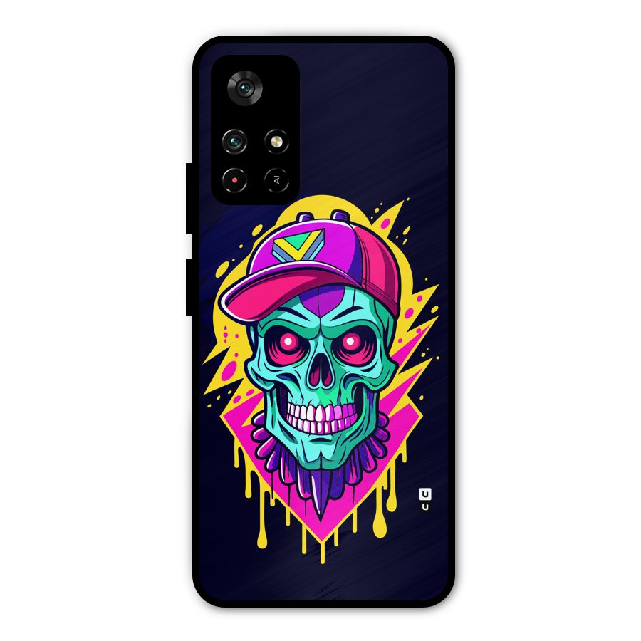 Skull In Cap Metal Back Case for Redmi Note 11T 5G