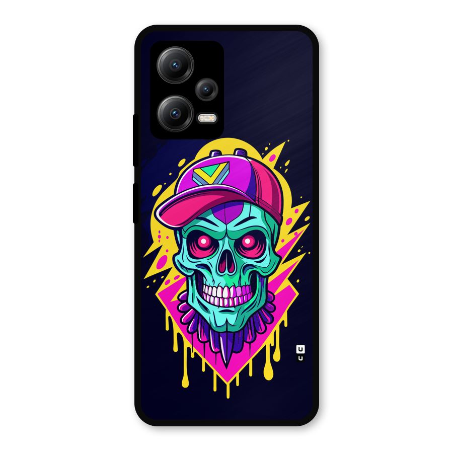Skull In Cap Metal Back Case for Redmi Note 12 5G