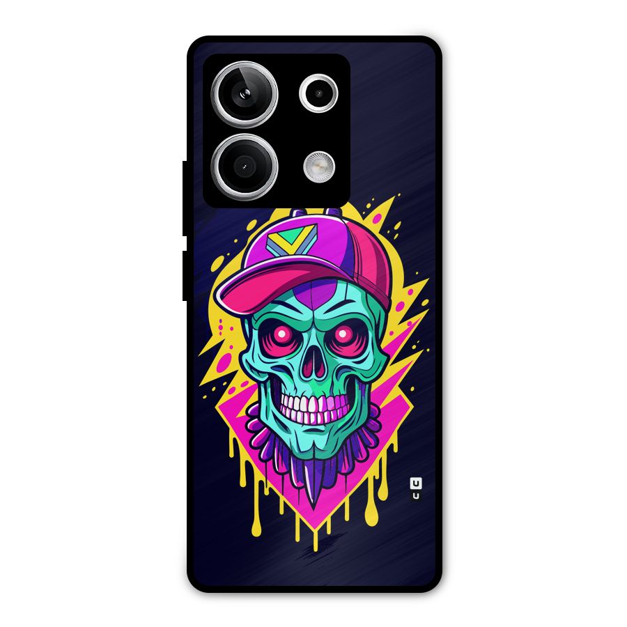 Skull In Cap Metal Back Case for Redmi Note 13 5G