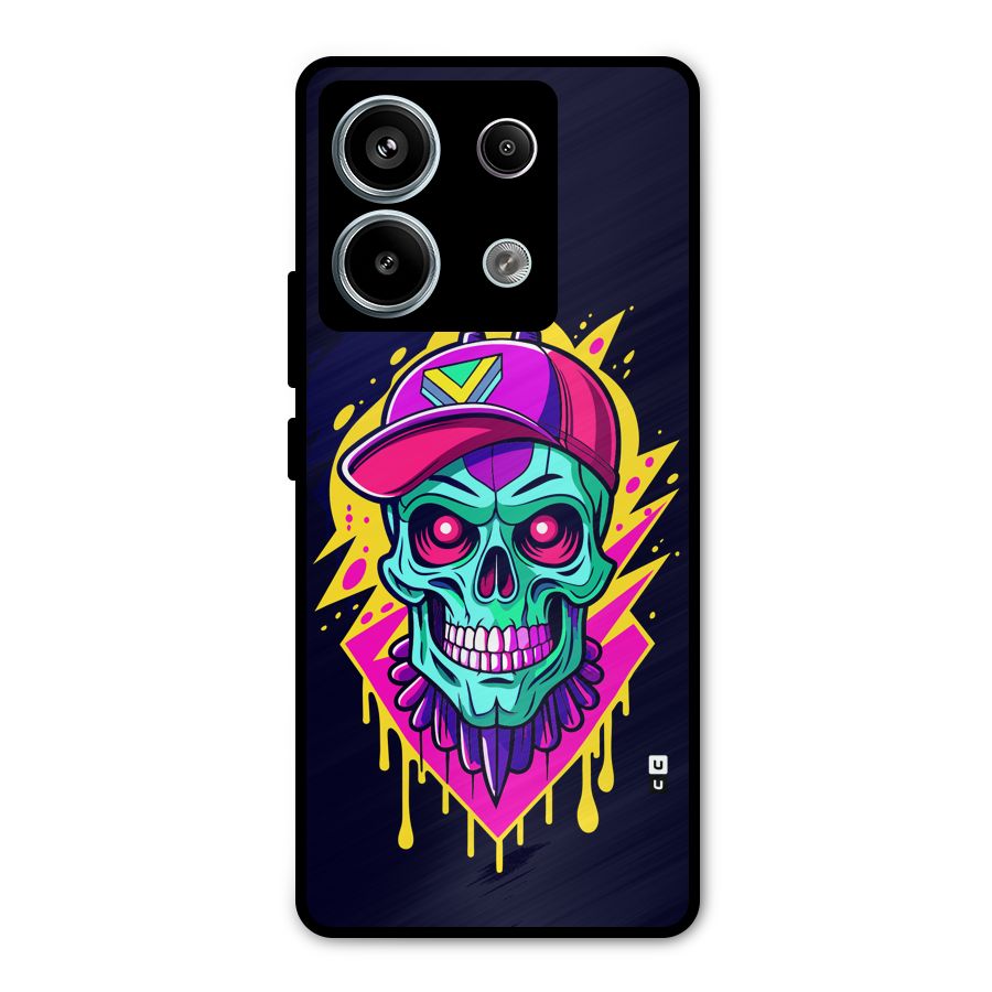 Skull In Cap Metal Back Case for Redmi Note 13 Pro 5G