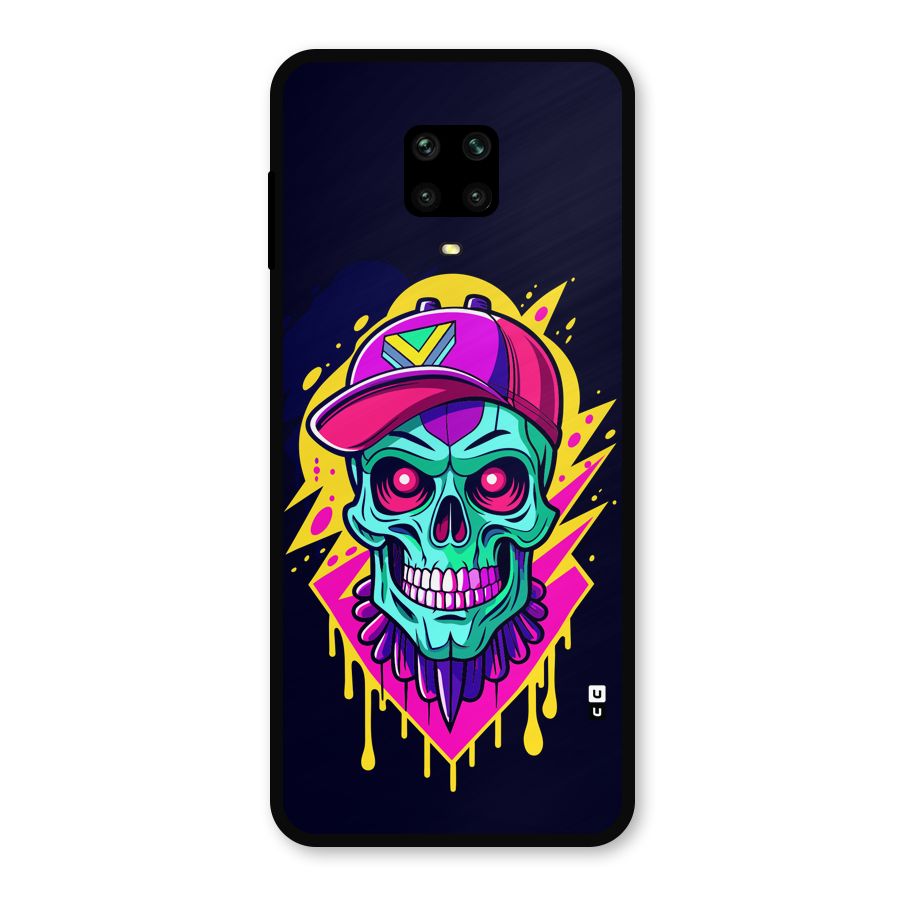 Skull In Cap Metal Back Case for Redmi Note 9 Pro