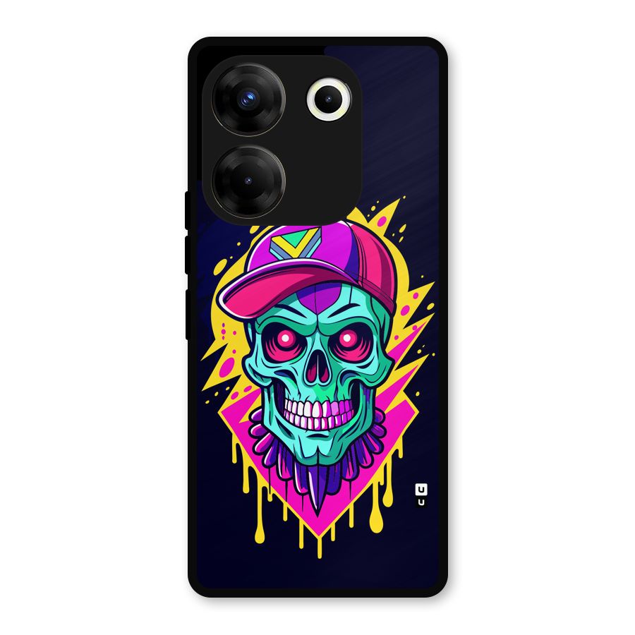 Skull In Cap Metal Back Case for Tecno Camon 20 Pro