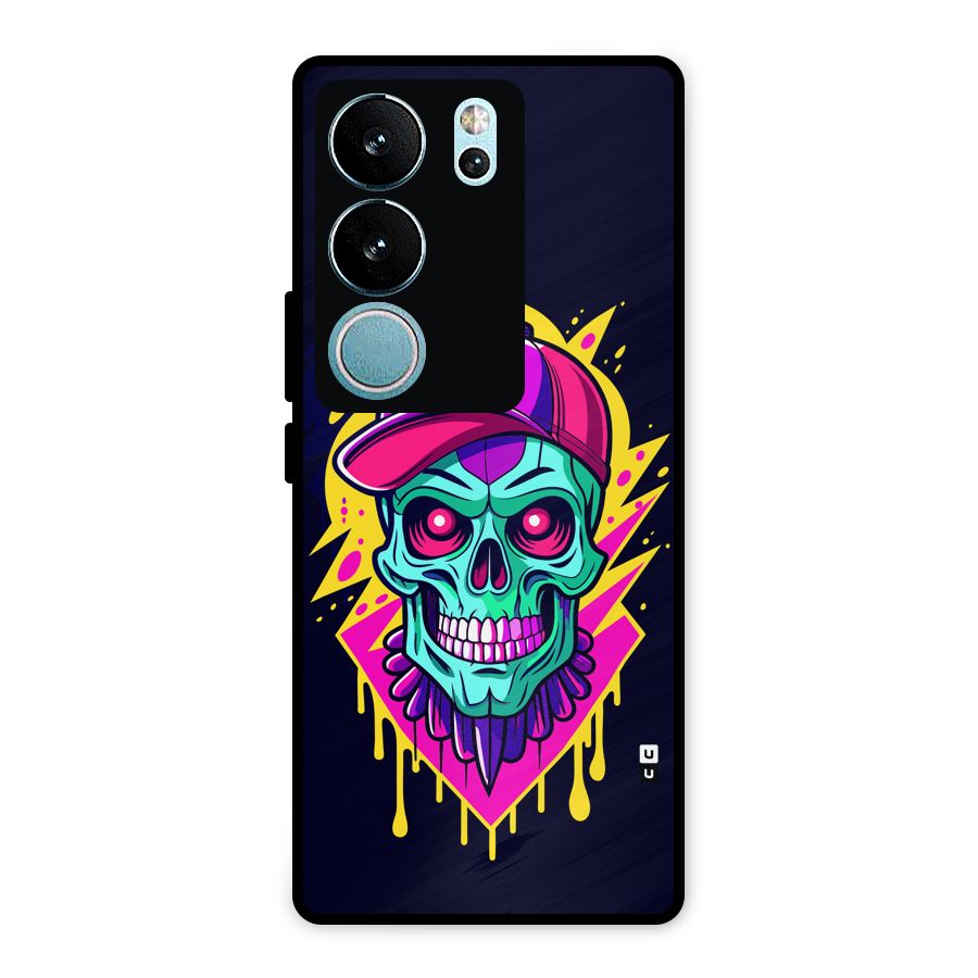 Skull In Cap Metal Back Case for Vivo V29