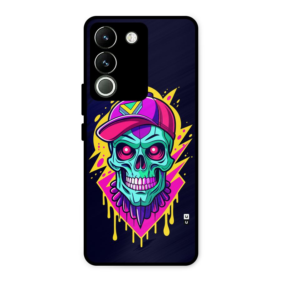 Skull In Cap Metal Back Case for Vivo Y200