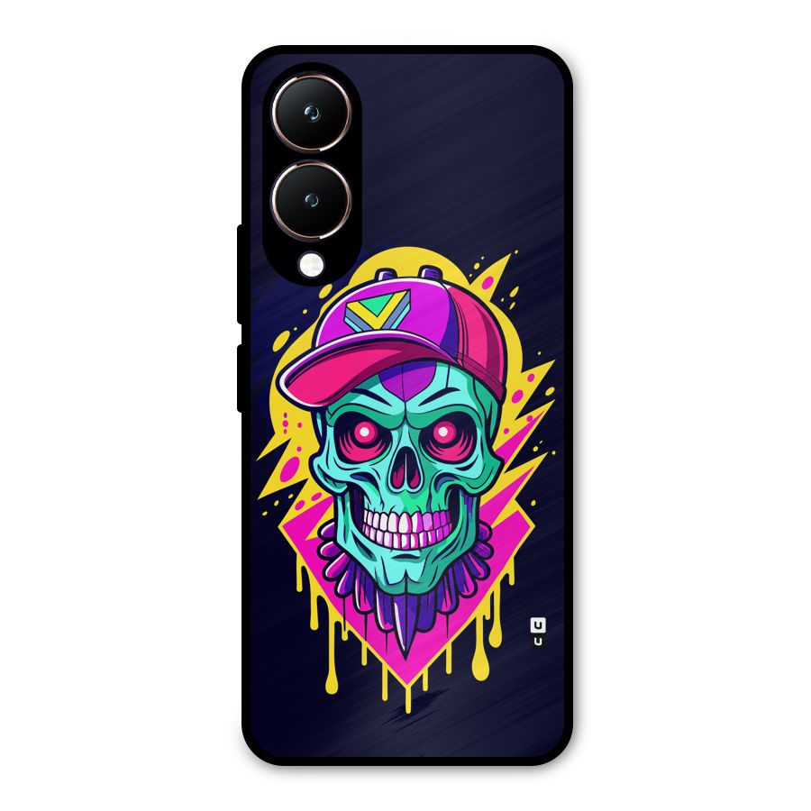 Skull In Cap Metal Back Case for Vivo Y28