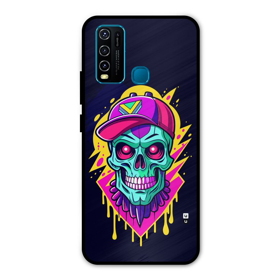 Skull In Cap Metal Back Case for Vivo Y30