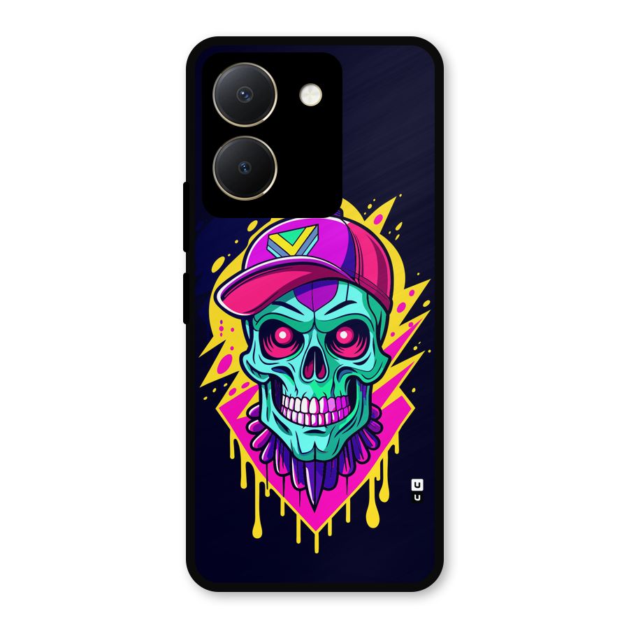 Skull In Cap Metal Back Case for Vivo Y36