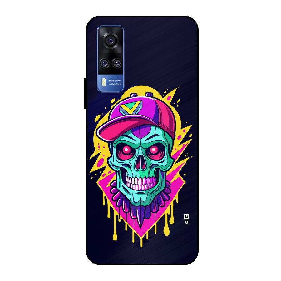 Skull In Cap Metal Back Case for Vivo Y51
