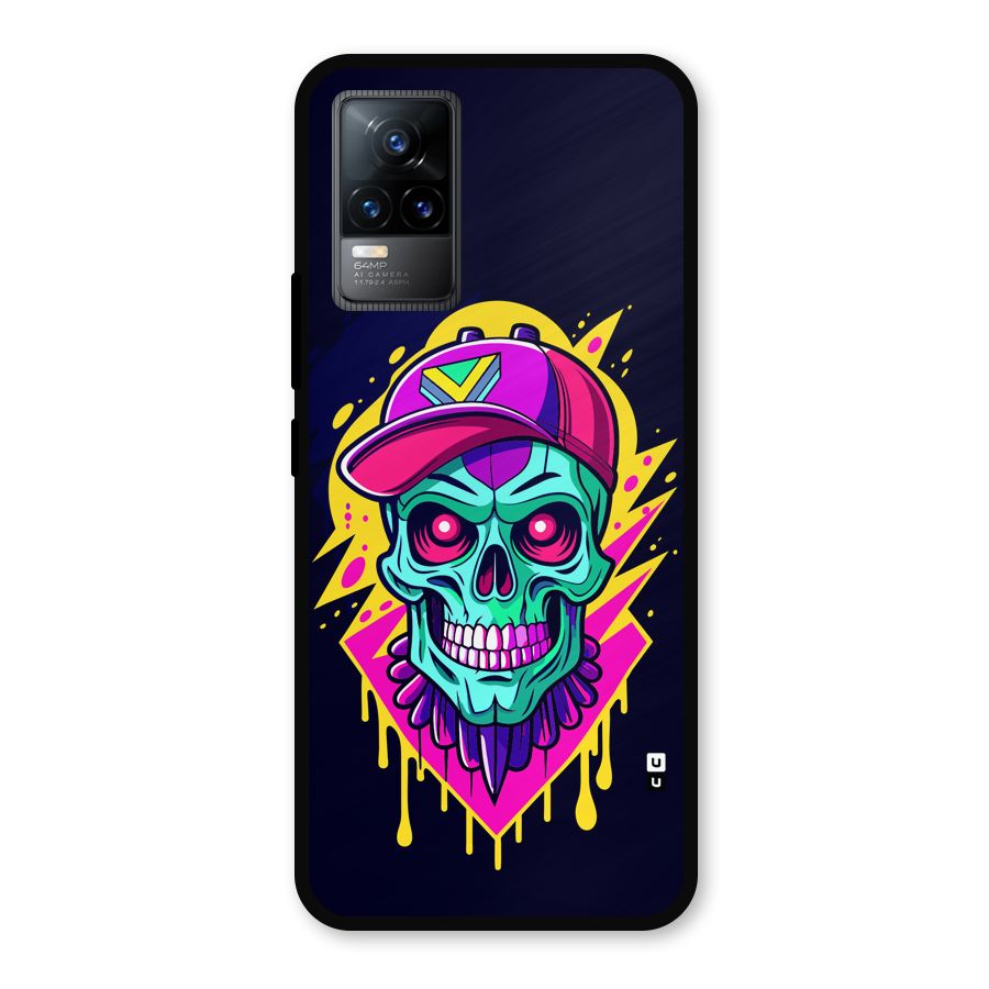 Skull In Cap Metal Back Case for Vivo Y73