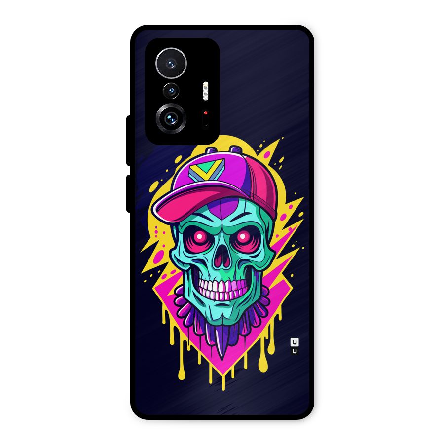 Skull In Cap Metal Back Case for Xiaomi 11T Pro