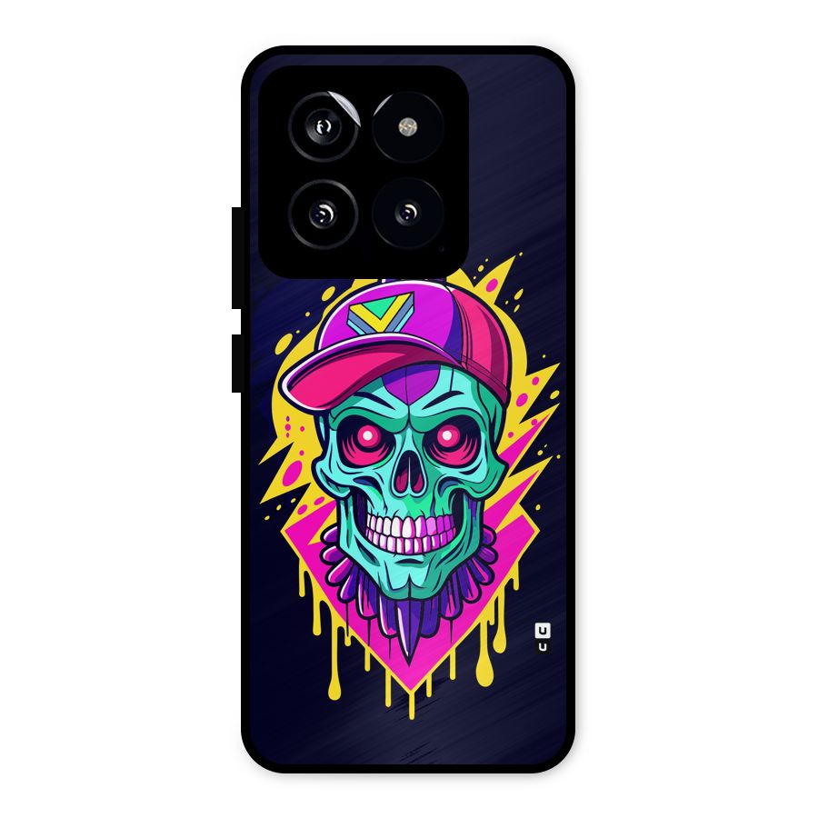 Skull In Cap Metal Back Case for Xiaomi 14