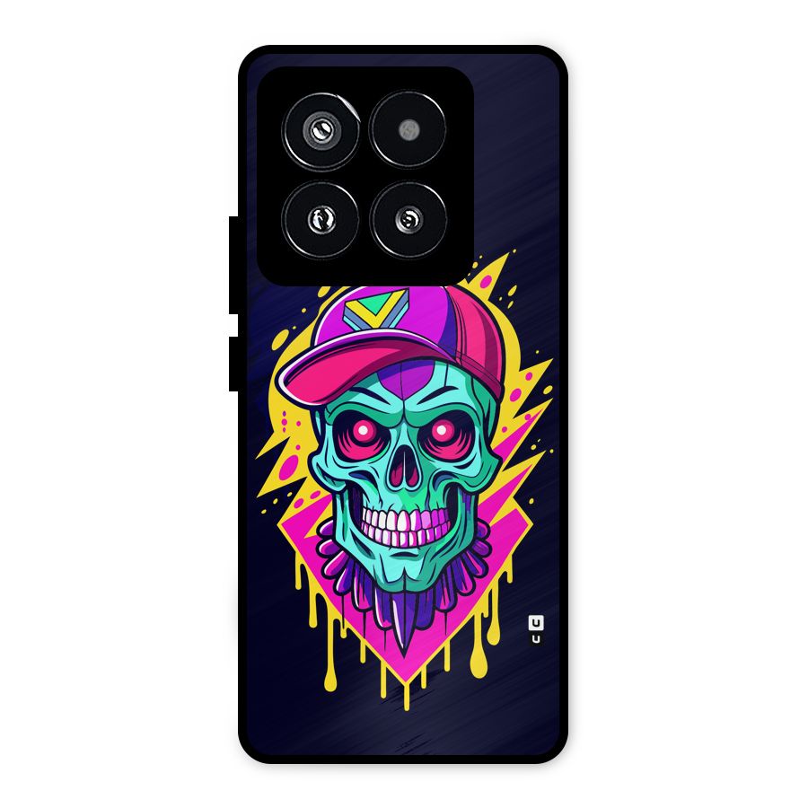 Skull In Cap Metal Back Case for Xiaomi 14 Pro