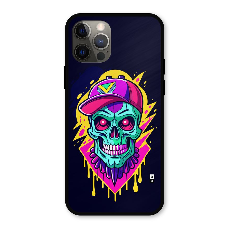 Skull In Cap Metal Back Case for iPhone 12 Pro