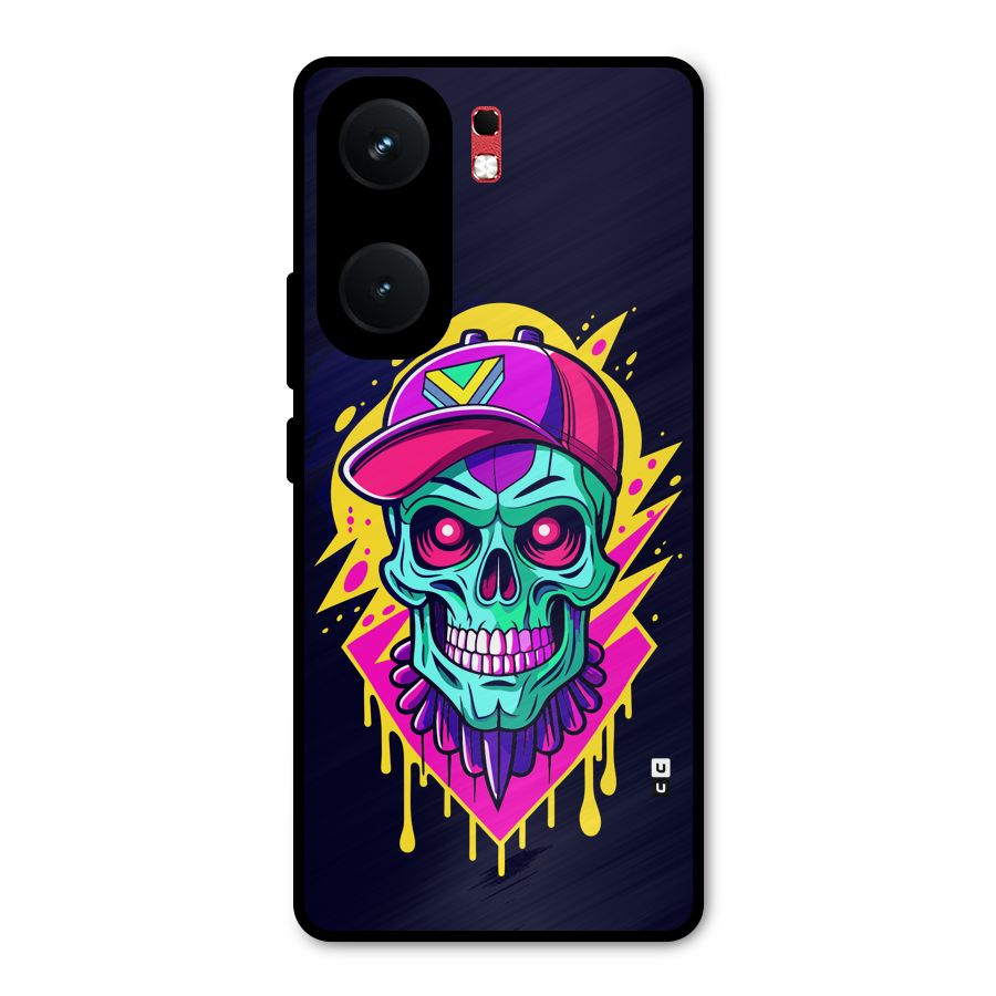 Skull In Cap Metal Back Case for iQOO Neo 9 Pro