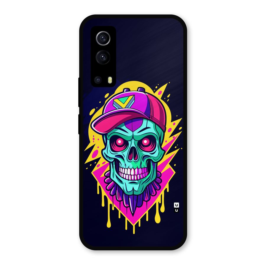 Skull In Cap Metal Back Case for iQOO Z3