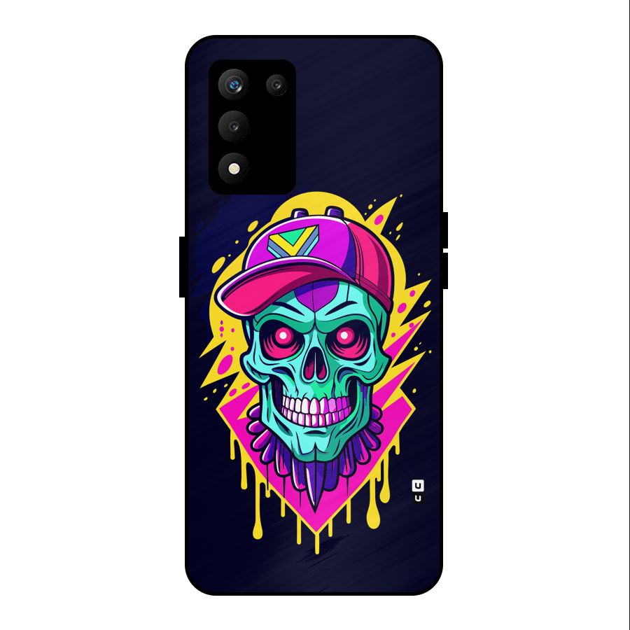 Skull In Cap Metal Back Case for realme 9 5G SE