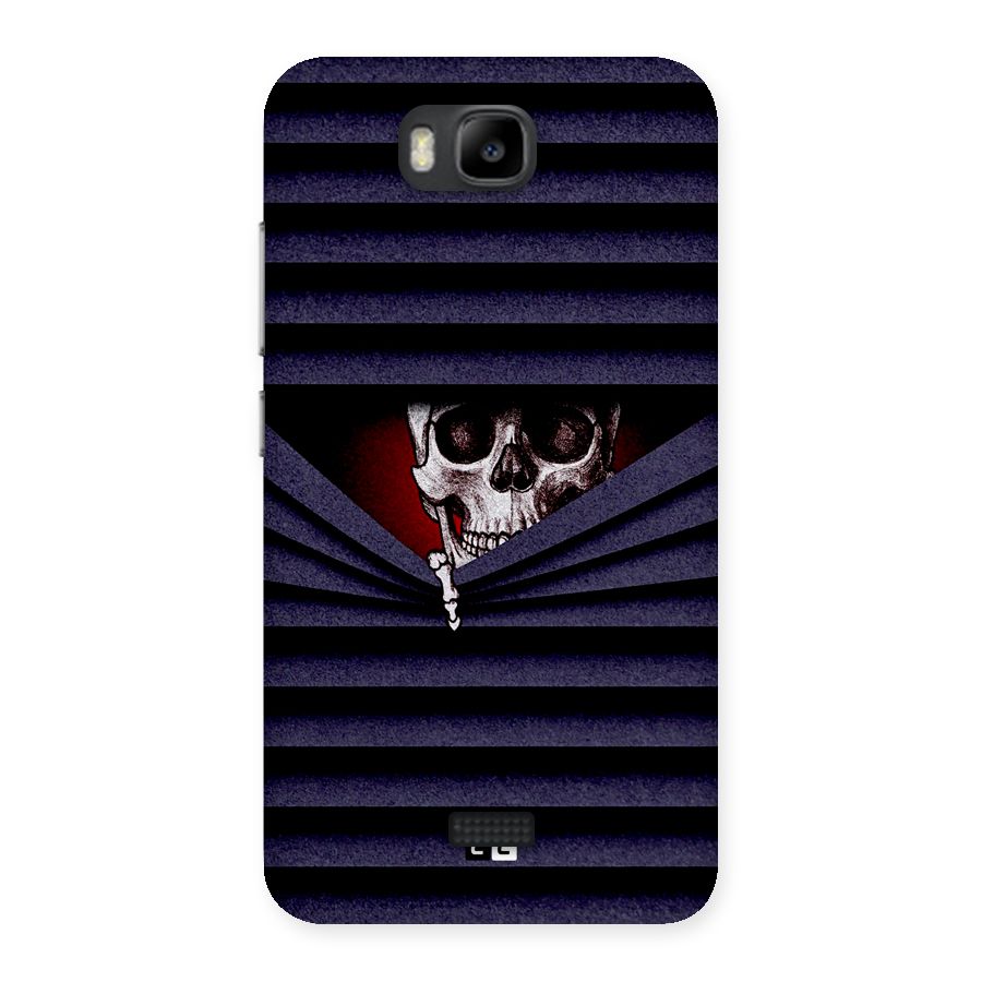 Skull Peak Back Case for Honor Bee