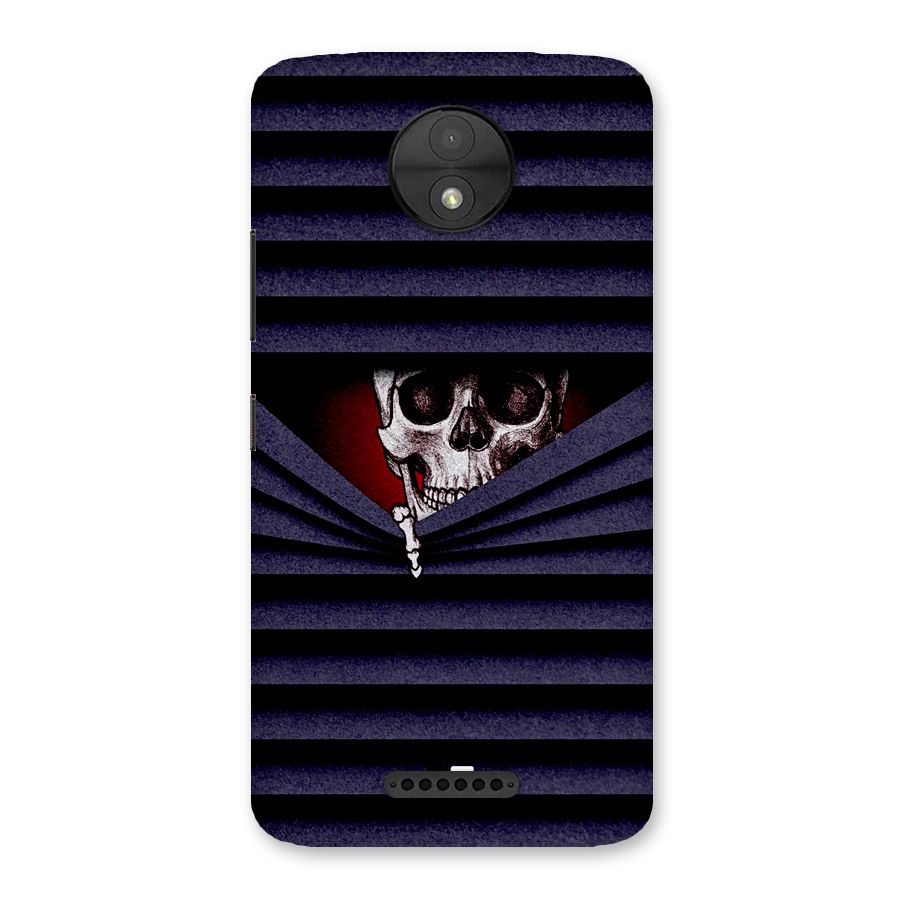 Skull Peak Back Case for Moto C