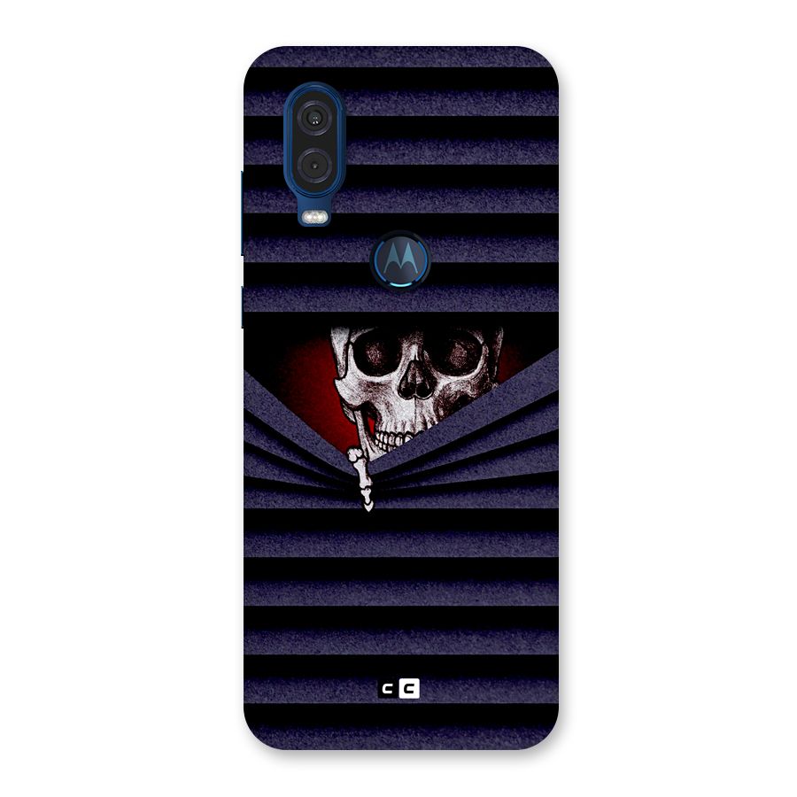 Skull Peak Back Case for Motorola One Vision