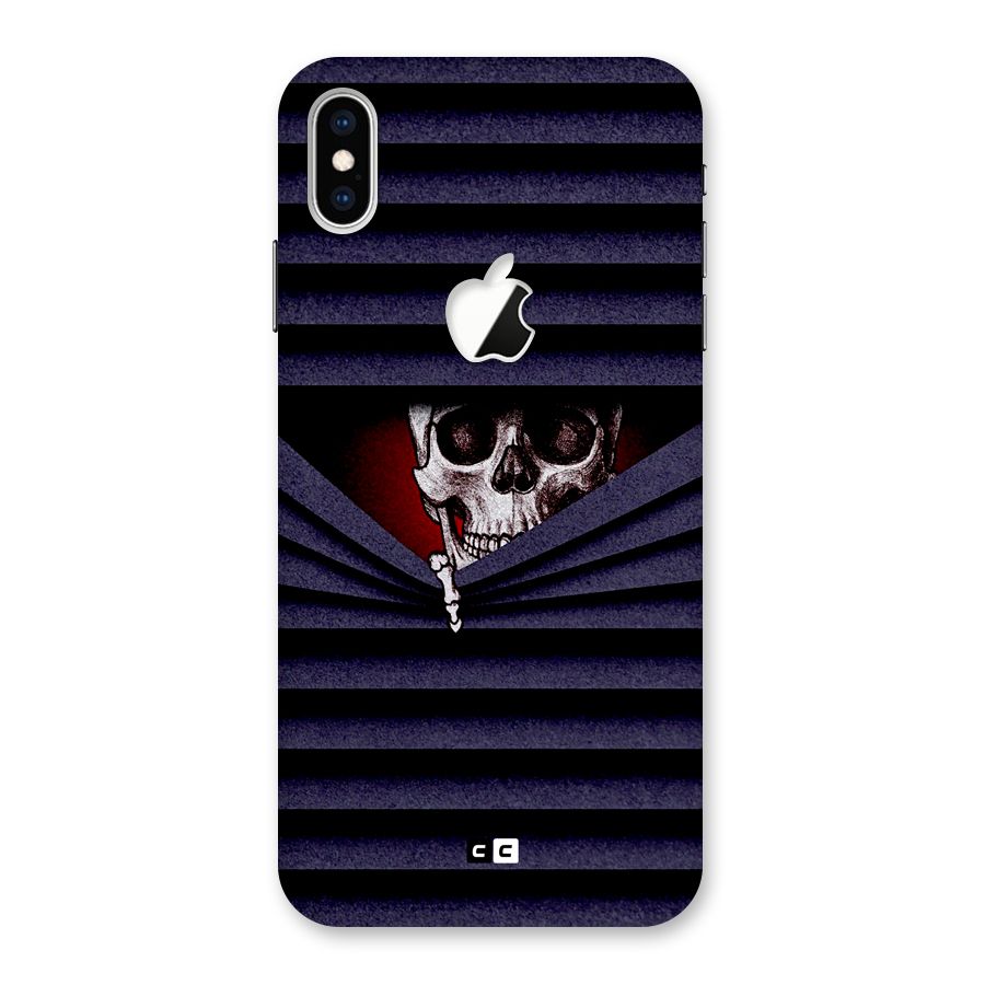 Skull Peak Back Case for iPhone XS Max Apple Cut