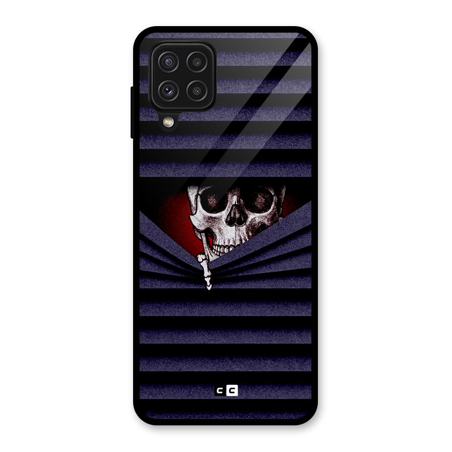 Skull Peak Glass Back Case for Galaxy A22 4G