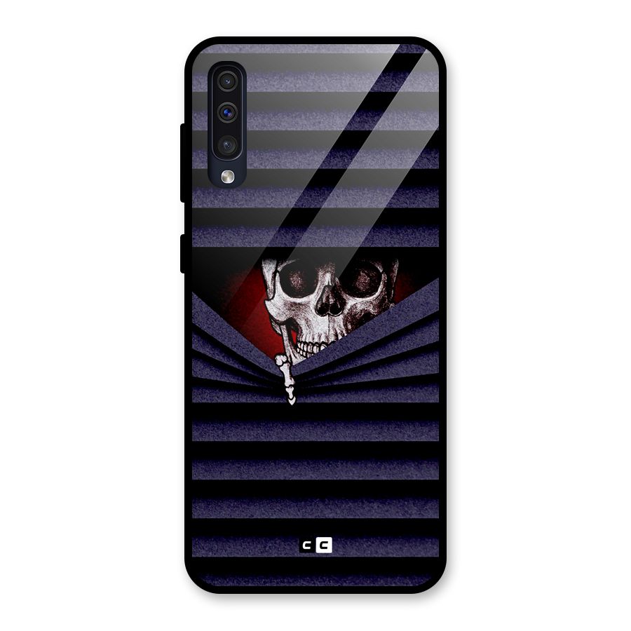 Skull Peak Glass Back Case for Galaxy A50