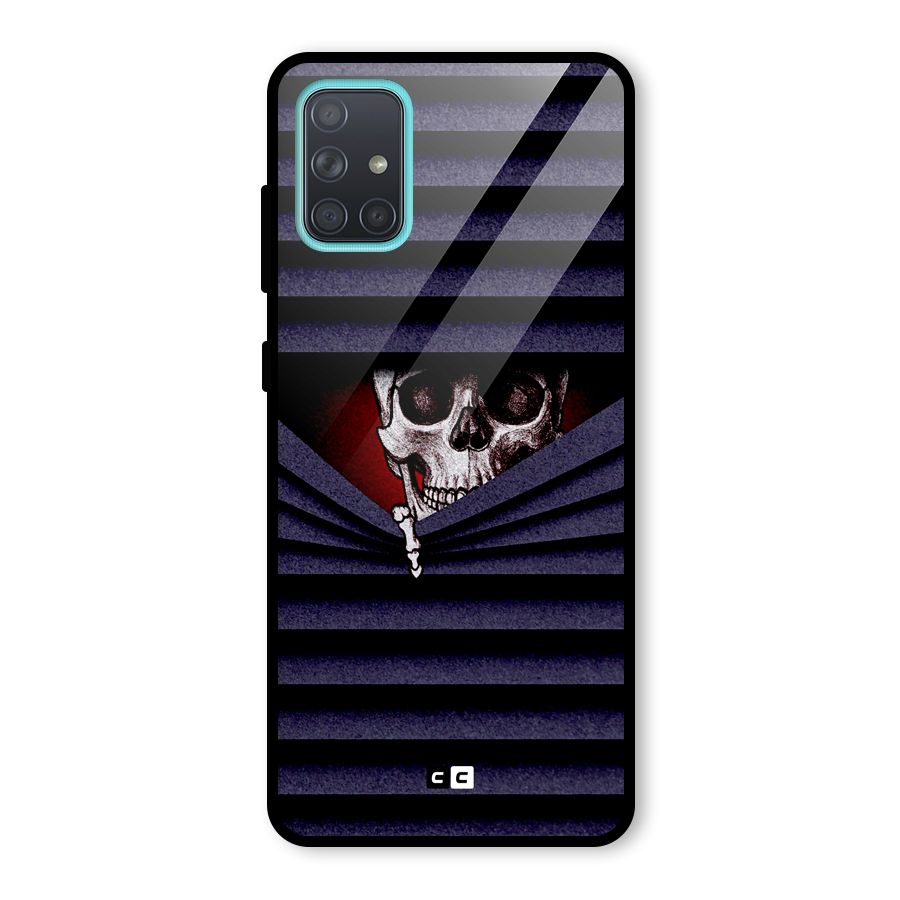 Skull Peak Glass Back Case for Galaxy A71