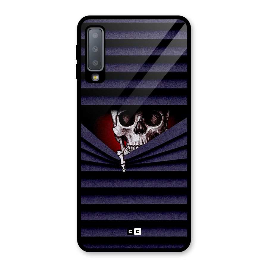 Skull Peak Glass Back Case for Galaxy A7 (2018)