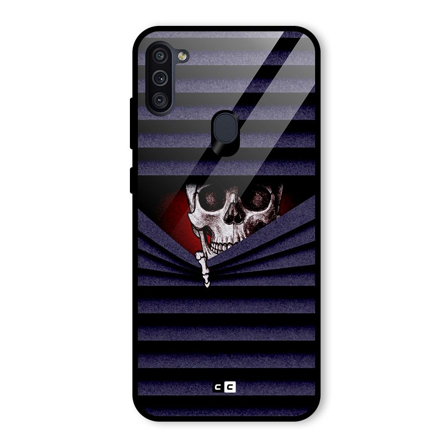 Skull Peak Glass Back Case for Galaxy M11