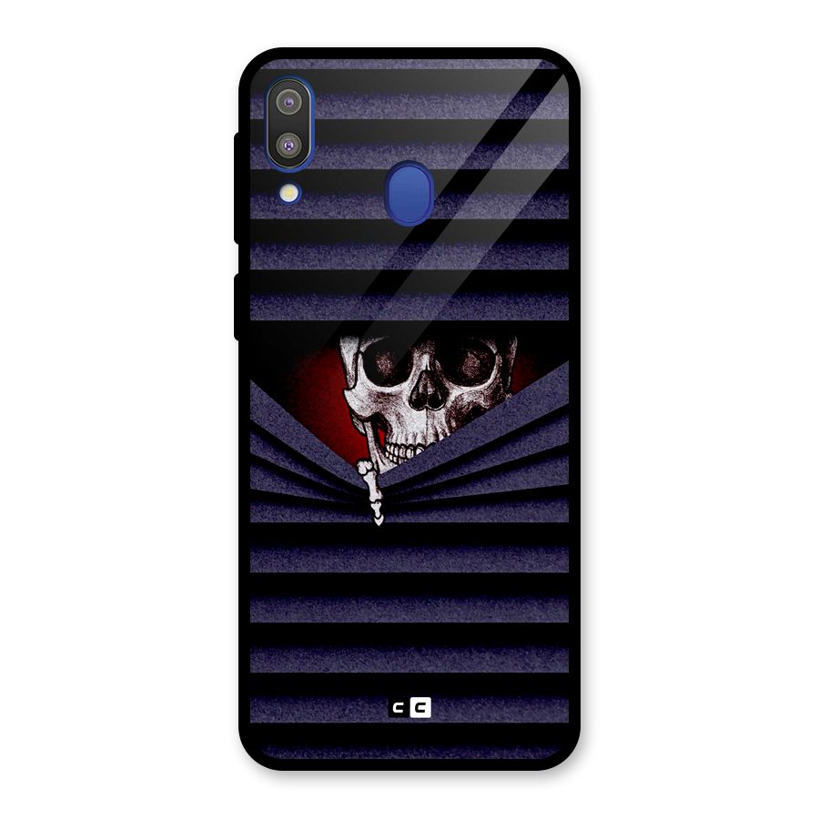 Skull Peak Glass Back Case for Galaxy M20